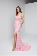 ELARA BUSTIER GOWN IN PINK