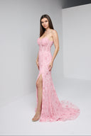 ELARA BUSTIER GOWN IN PINK