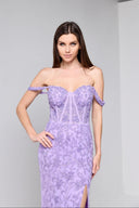 ELARA BUSTIER GOWN IN LAVENDER