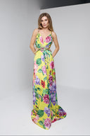 ANGELIE LONG DRESS IN YELLOW