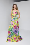 ANGELIE LONG DRESS IN YELLOW