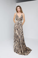 ANGELIE LONG DRESS IN NUDE