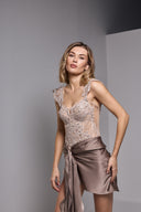 CANNES DRESSS IN MOCHA