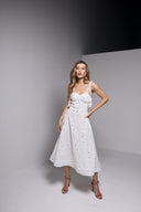 SOLEIL MIDI LINEN DRESS