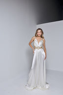 ANGELIE LONG DRESS IN WHITE