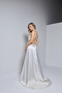 ANGELIE LONG DRESS IN WHITE