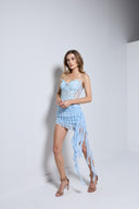 ELEANOR BUSTIER SET IN BABY BLUE