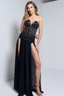 MADONA LONG DRESS IN BLACK