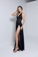 OLANA LONG DRESS IN BLACK