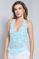 CALLISTA TOP - BABY BLUE