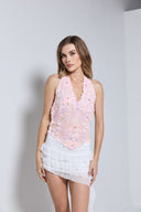 CALISTA TOP - PASTEL BABY PINK