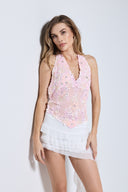 CALISTA TOP - PASTEL BABY PINK
