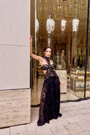 LIA LONG LACE IN BLACK