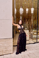 LIA LONG LACE IN BLACK