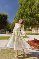 THE VIVIENNE DRESS IN OLIVE BLOSSOM