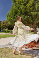THE VIVIENNE DRESS IN OLIVE BLOSSOM