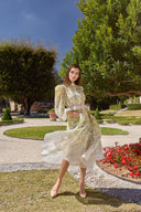THE VIVIENNE DRESS IN OLIVE BLOSSOM