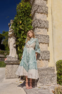 THE AURELIA DRESS IN SAGE PAISLEY