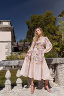 THE ISADORA DRESS IN BLUSH BOTANICA