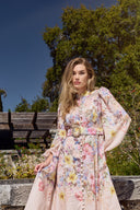 THE ISADORA DRESS IN BLUSH BOTANICA