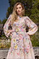 THE ISADORA DRESS IN BLUSH BOTANICA