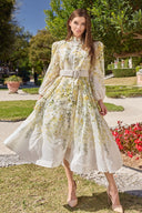THE VIVIENNE DRESS IN OLIVE BLOSSOM